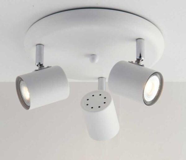 INTEC SPOT ROTONDO ORIENTABILE 3xGU10 BIANCO - immagine 2