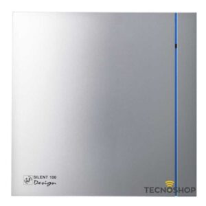 S&P ASPIRATORE ASSIALE SILENT-100CZ"" SILVER D.100mm