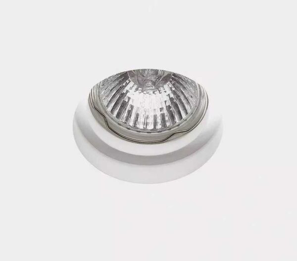 SFORZIN FARETTO TONDO IN GESSO A INCASSO CON PORTALAMPADA GU10 - immagine 2