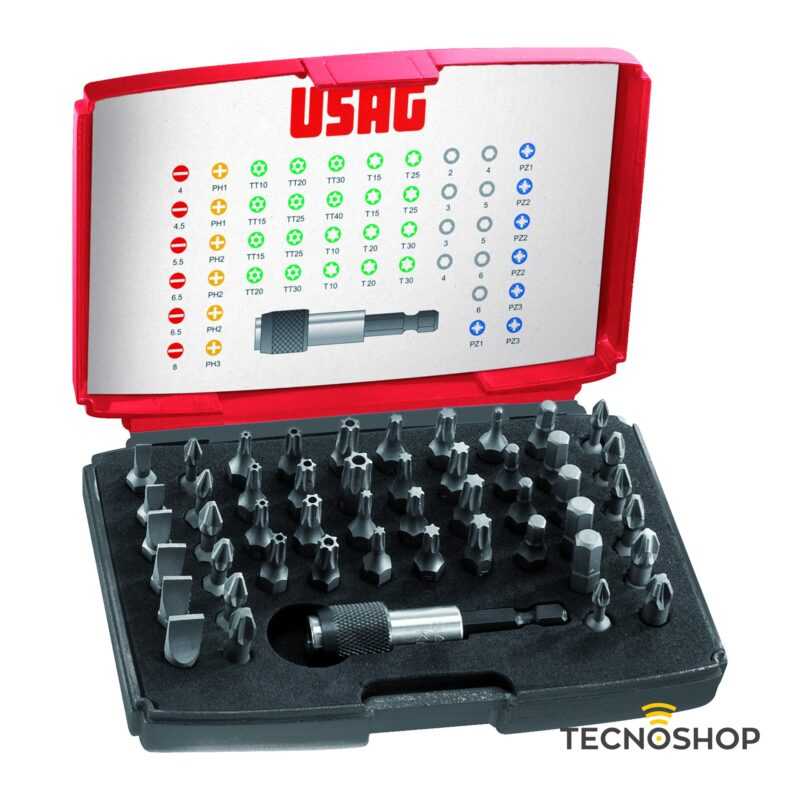 USAG ASSORTIMENTO DI INSERTI PER AVVITATURA (49 PZ) CON ATTACCO DA 1/4"