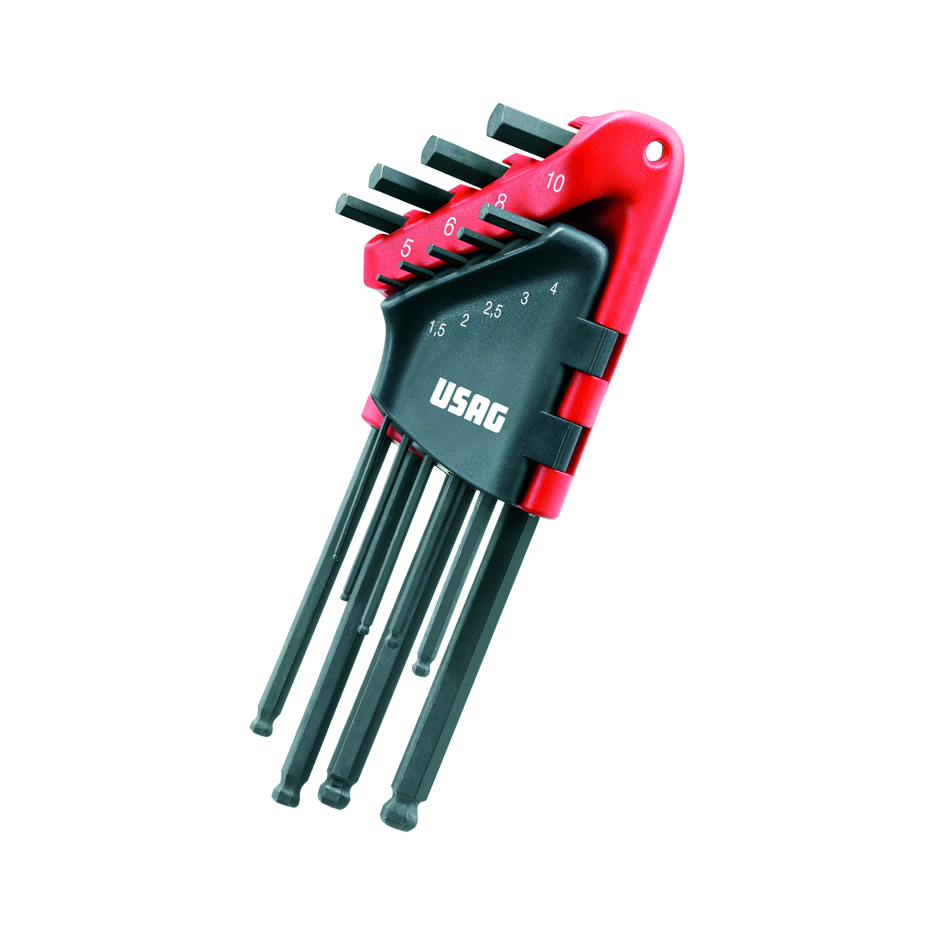 USAG SERIE 9 CHIAVI ESAGONALI MASCHIO CON TESTA SFERICA