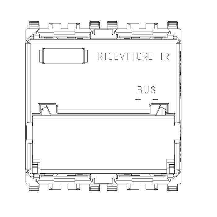 VIMAR EIKON 20516 RICEVITORE PER TELECOMANDO IR GRIGIO - immagine 2