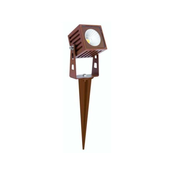 BENEITO PICCHETTO "ZAS" QUADRATO 7W 3000K CON FINITURA CORTEN