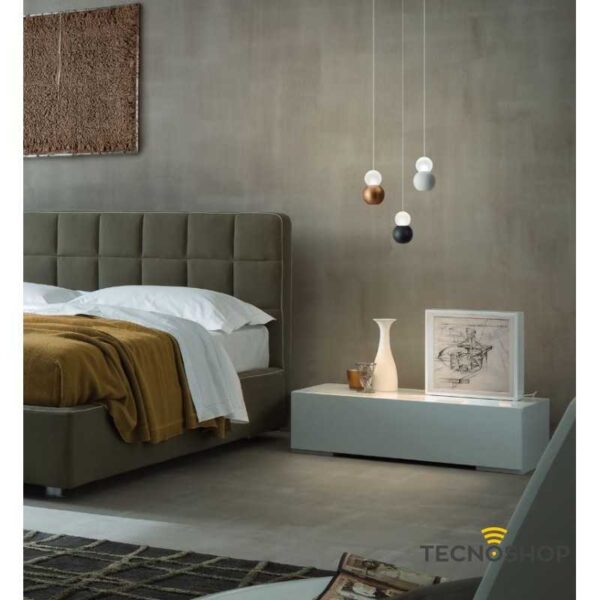 SOSPENSIONE AOBA 8W 3000K NERO SABBIATO - immagine 3