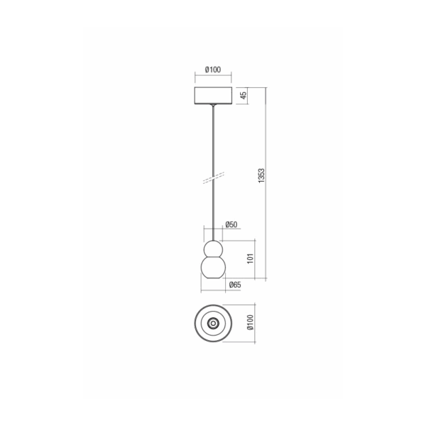 SOSPENSIONE AOBA 8W 3000K BIANCO SABBIATO - immagine 4
