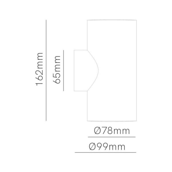 BENEITO APPLIQUE "SUNSET" ROUND 16W TRICOLOR IN POLICARBONATO CORTEN - immagine 2
