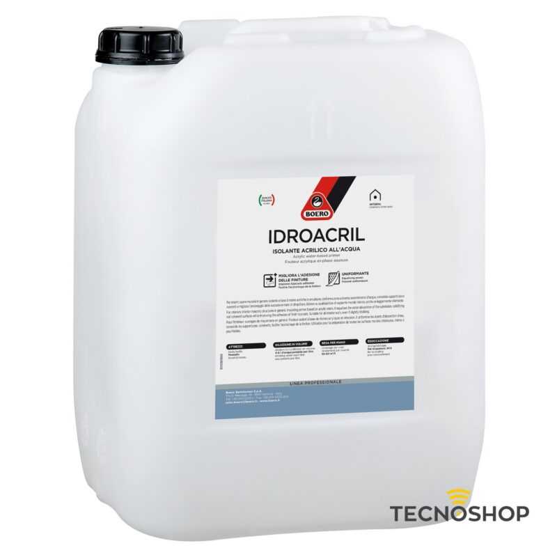 BOERO IDROACRIL ISOLANTE ACRILICO ALL'ACQUA DA 1LT
