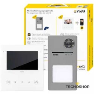 VIMAR KIT VIDEOCITOFONO K40515.R MONOFAMILIARE WIFI VIVAVOCE