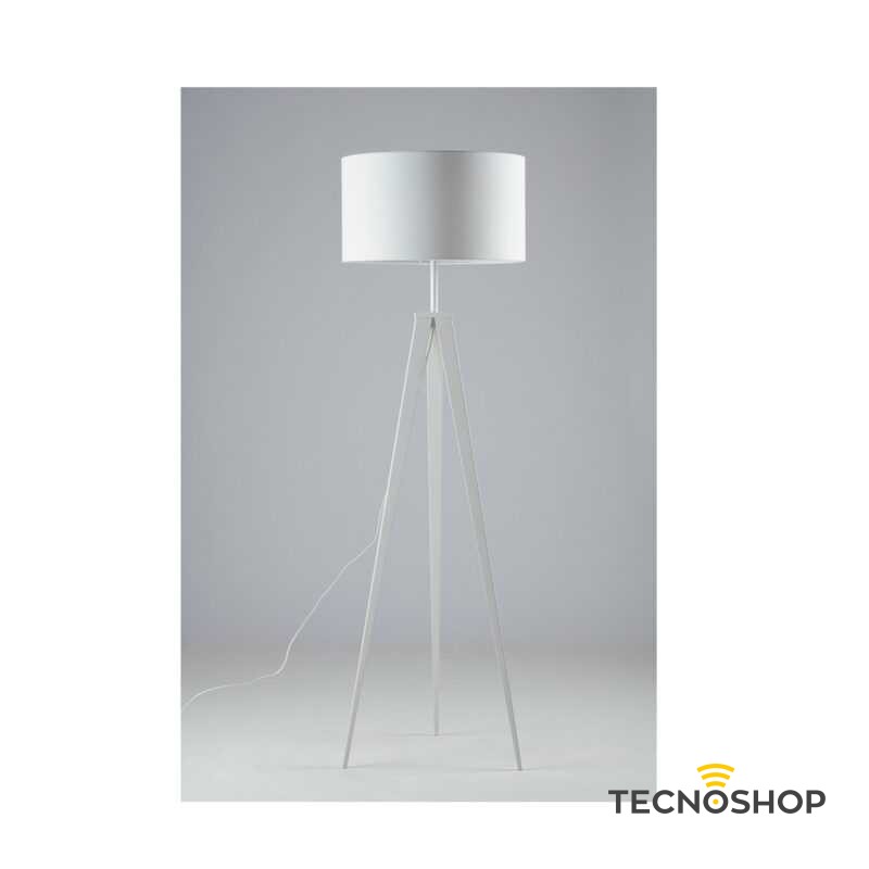 INTEC PIANTANA "IBIS" BIANCA 160CM 1XE27 CON PARALUME IN TESSUTO - immagine 2