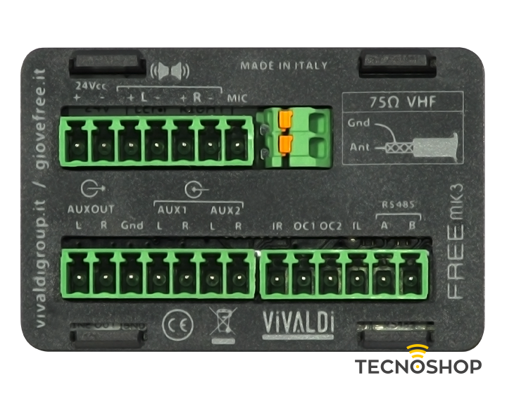 VIVALDI FREEMK3.B CENTRALE AUDIO ALL-IN-ONE (RADIO FM, BLUETOOTH, MICROFONO E APP) - immagine 5