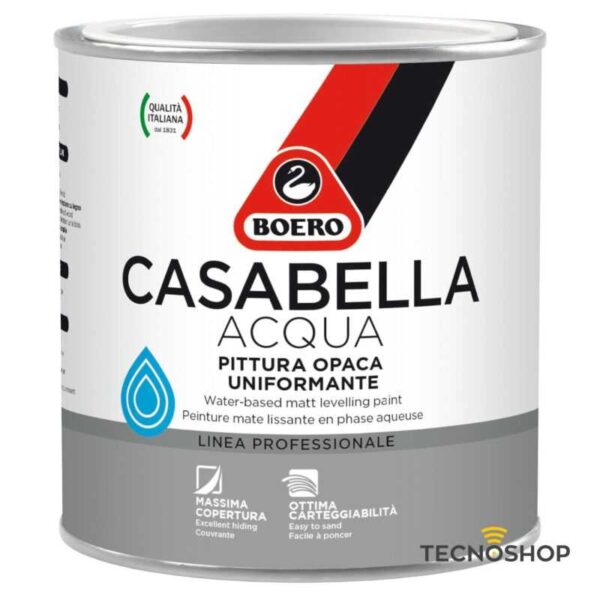 BOERO CASABELLA PITTURA DI FONDO ALL'ACQUA BIANCO OPACO 0,5LT