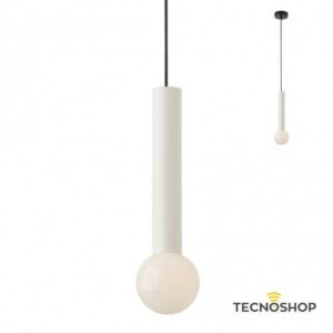 SOSPENSIONE "GOSSIP" BIANCA OPACA CON PORTALAMPADA E27