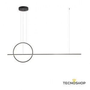REDO SOSPENSIONE "GIOTTO" DIMMERABILE 46W 3000K L.143cm NERA