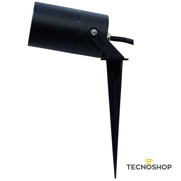 LIFE PICCHETTO DA GIARDINO PER GU10 IP65 IN ALLUMINIO NERO - immagine 2