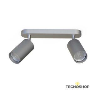 NOWODVORSKI FARETTO CON 2 SPOT ORIENTABILI โEYE SPOTโ ARGENTO PER LAMPADE GU10