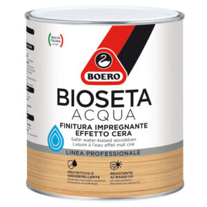 BOERO BIOSETA FINITURA IMPREGNANTE NEUTRA ALL'ACQUA AD EFFETTO CERA 0,75LT