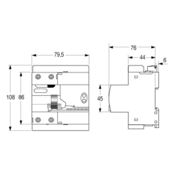 AEG RIARMO DIFFERENZIALE MTD HDC 2P 16A 30mA CLASSE A - immagine 2