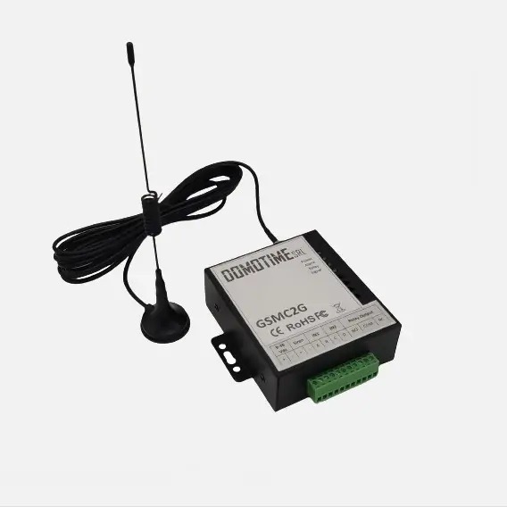 DOMOTIME RICEVITORE APRICANCELLO GSM 2 INGRESSI + 1 USCITA 12V DC 999 UTENTI