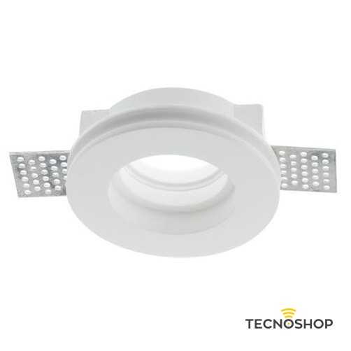 INTEC FARETTO INCASSO TONDO "INC-SPIRIT-R1" IN GESSO 1xGU10