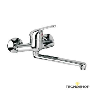 TEOREMA MISCELATORE LAVELLO A PARETE SERIE T-ONE CROMATO