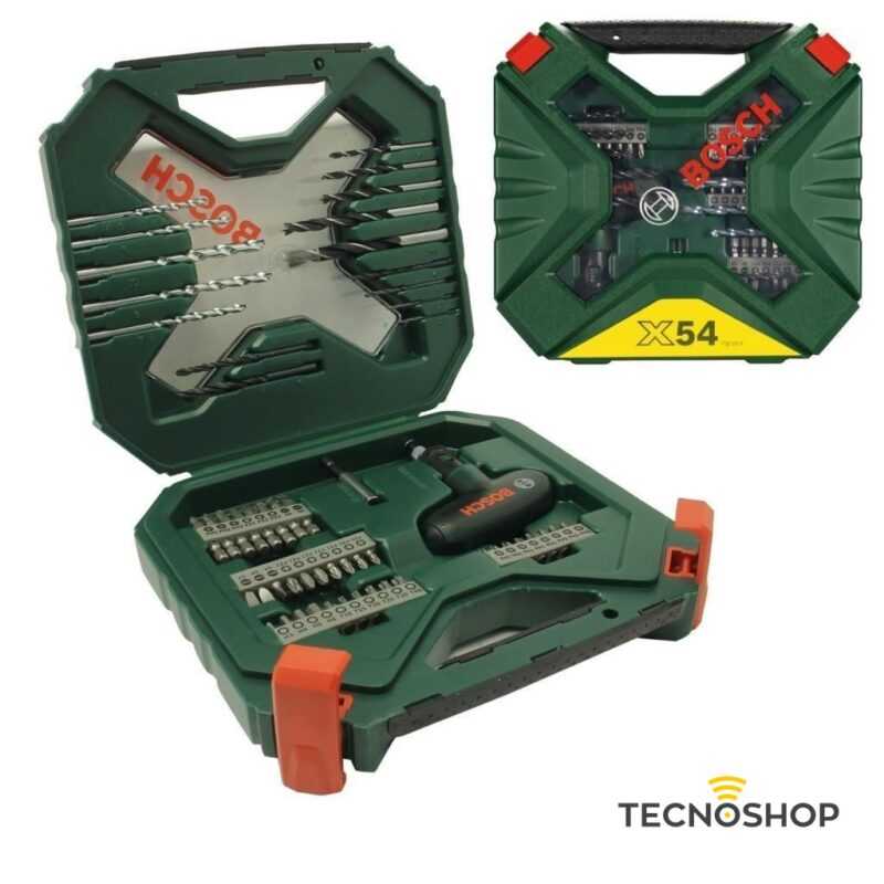 BOSCH KIT 54 PEZZI PER FORATURA E AVVITAMENTO CON CACCIAVITE A CRICCHETTO