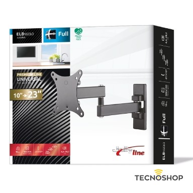 JOLLY LINE SUPPORTO TV 15Kg DA 10” A 23” CON 2 BRACCI E 3 SNODI - immagine 2