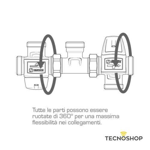 ESBE KIT SOLARE TERMICO CON DEVIATORE TERMOSTOSTATICO DA 1" M - immagine 2