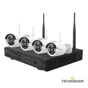 NIVIAN KIT VIDEOSORVEGLIANZA WIFI NVR 10 CANALI 4 TELECAMERE 3 MPX + HDD 1TB