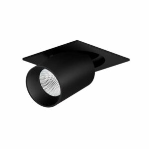 BENEITO FARETTO INCASSO LED OXO QUADRATO 12W TRICOLOR NERO