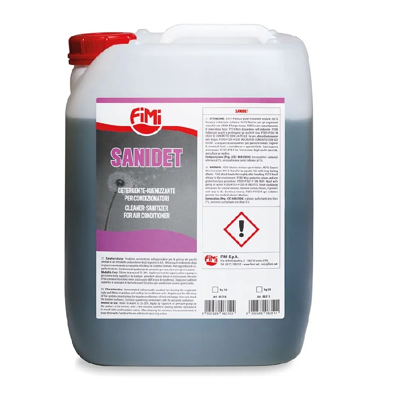 FIMI DETERGENTE E SANIFICANTE SANIDET PER CONDIZIONATORI 5Kg