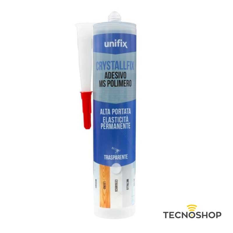 UNIFIX CRYSTALLFIX ADESIVO POLIMERO TRASPARENTE 310ml