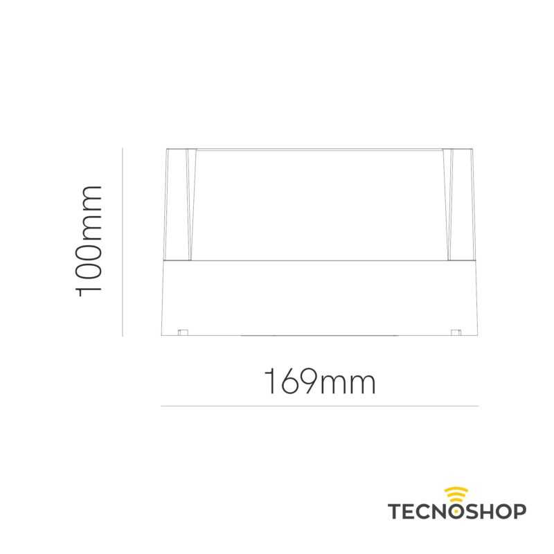 BENEITO APPLIQUE TONDO "BLIS R" 15W TRICOLOR 1000LM IP65 BIANCO - immagine 2