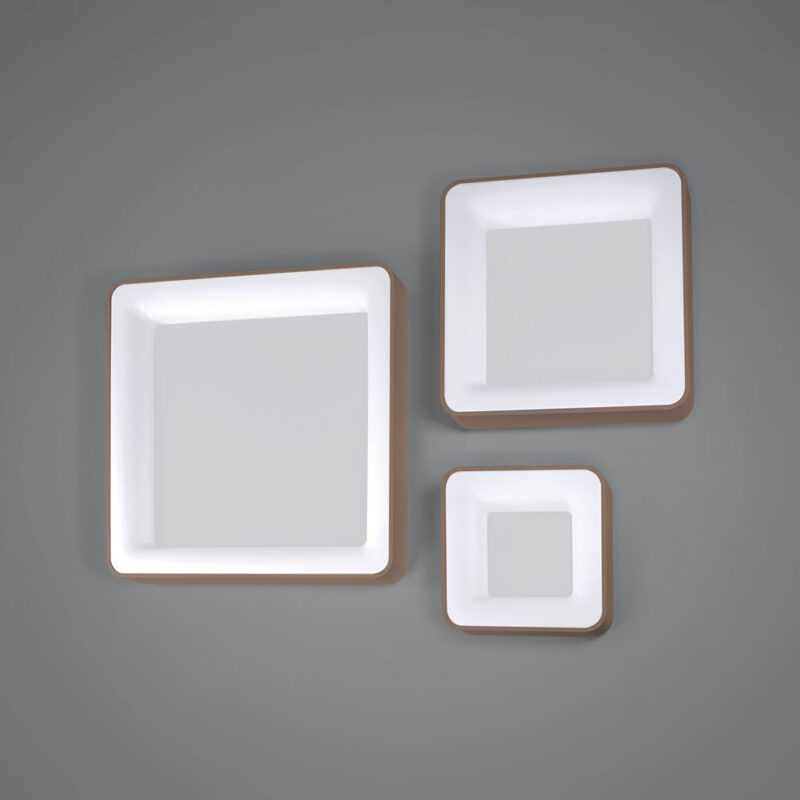 PLAFONIERA INNER QUADRATA 50W 3000lm 3000K SABBIA 600X600X90MM
