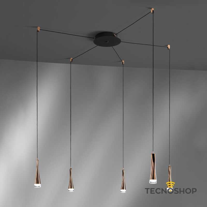 SOSPENSIONE TWIST 18W 3000K 1450LM ORO