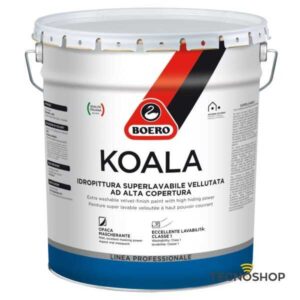BOERO KOALA IDROPITTURA SUPERLAVABILE VELLUTATA BIANCA 5 LT