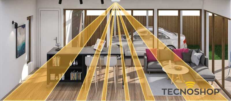 ESSEGIBI SENSORE MOON 240 DOPPIA TECNOLOGIA 360° IP40 - immagine 2