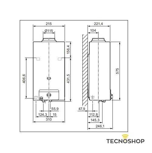 HERMANN SCALDABAGNO OPALIA CAMERA APERTA 11LT METANO - immagine 3