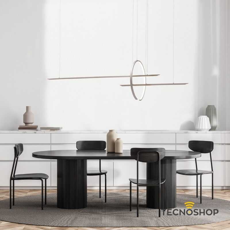 VIVIDA SOSPENSIONE "IN&OUT" 50W 3000K/4000K L.190cm SABBIA - immagine 2