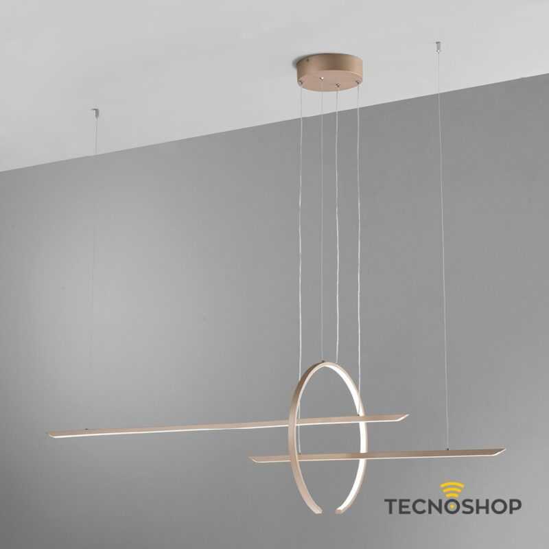 VIVIDA SOSPENSIONE "IN&OUT" 50W 3000K/4000K L.190cm SABBIA