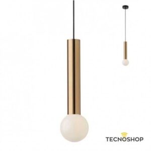 SOSPENSIONE "GOSSIP" BRONZO CON PORTALAMPADA E27