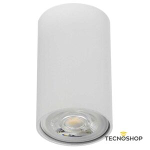 PLAFONE LED "AXIS" BIANCO OPACO CON PORTALAMPADA GU10