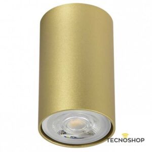 PLAFONE LED "AXIS" ORO OPACO CON PORTALAMPADA GU10