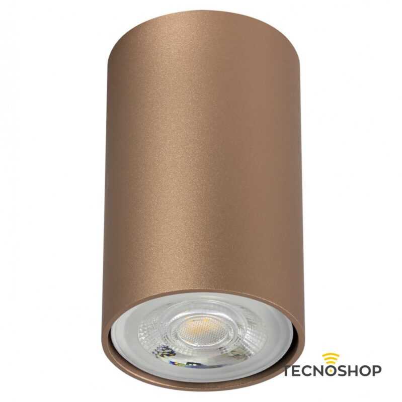 PLAFONE LED "AXIS" RAME OPACO CON PORTALAMPADA GU10