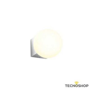 REDO APPLIQUE BILIA 5W 3000K D.12CM VETRO OPALINO/CROMO