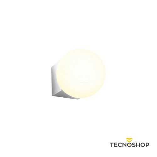 REDO APPLIQUE BILIA 5W 3000K D.12CM VETRO OPALINO/CROMO