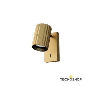 APPLIQUE ORIENTABILE “DELPHI” ORO OPACO 1xGU10 CON INTERRUTTORE