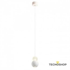 SOSPENSIONE AOBA 8W 3000K BIANCO SABBIATO