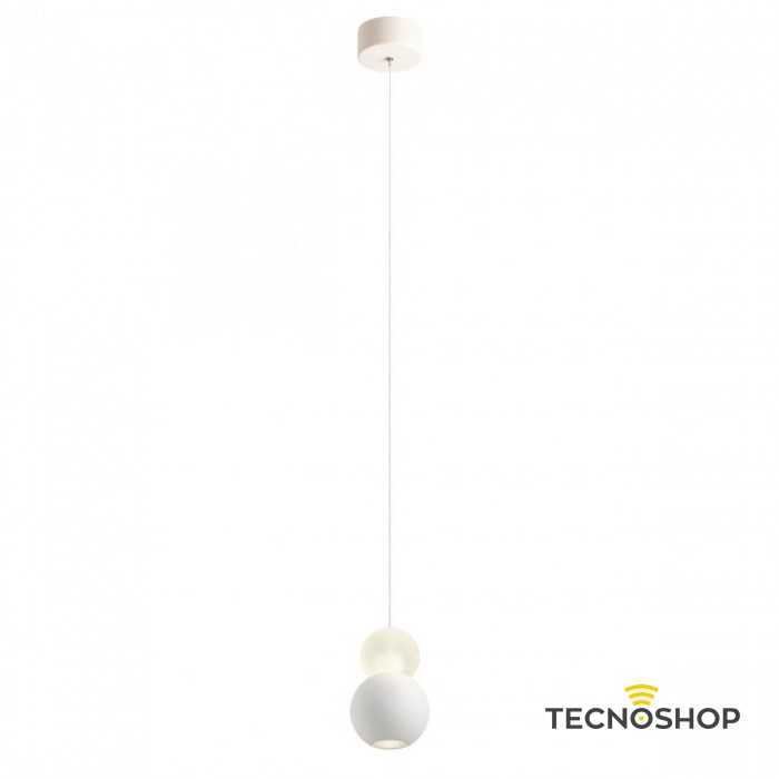 SOSPENSIONE AOBA 8W 3000K BIANCO SABBIATO