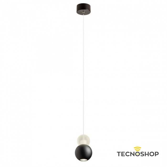 SOSPENSIONE AOBA 8W 3000K NERO SABBIATO