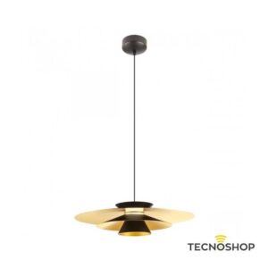 SOSPENSIONE FARGO 16,5W 3000K1850LM Ø50 NERO MATT/ORO MATT